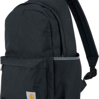 Carhartt 21L Classic Laptop Backpack, Water-Resistant Pack W/ 15" Laptop Sleeve and Organizational Compartments, Black